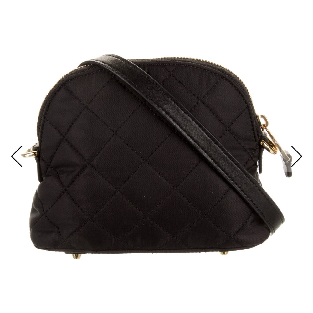 Moschino Quilted Black Crossbody Bag with Gold Logo - Picture 3 of 5